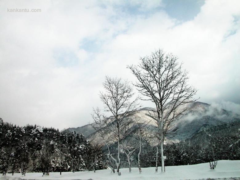 晴空雪景