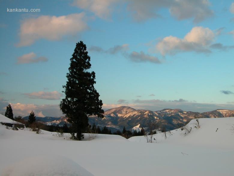 晴空雪景